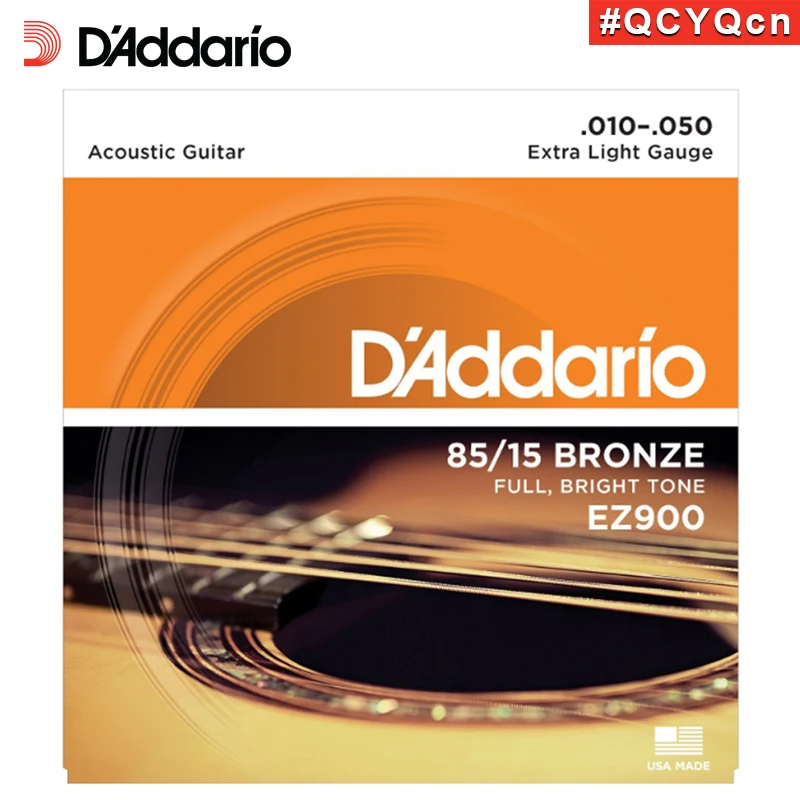 D'Addario Daddario EZ900 американского производства 85/15 бронзовые для акустической гитары