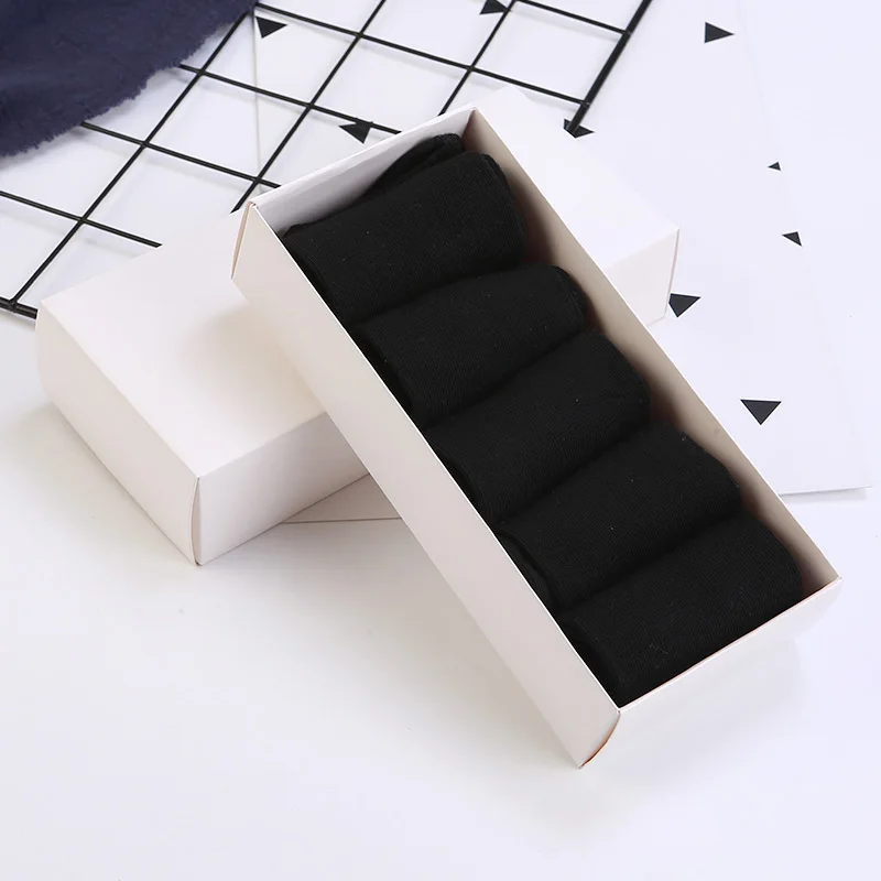 Comb1 10 штук, Хлопковые женские носки, короткие невидимые лодочки с низкой полоской, Подарочная коробка с носками для однотонных женских носков - Цвет: Comb1