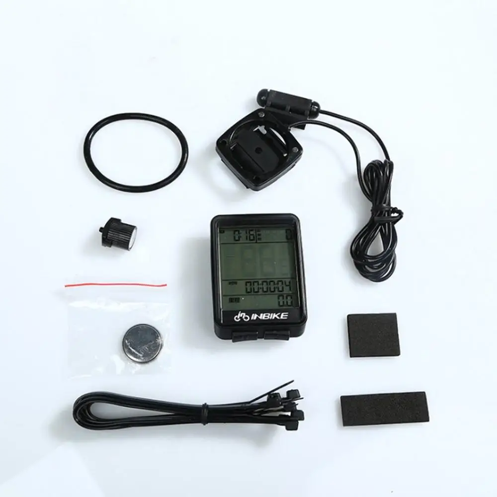 wire Wire/Wireless Cycling Bike Computer Bicycle LED Speedometer Odometer Backlight LCD Screen Waterproof Tachometer - Цвет: wire