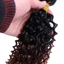 Новые женские Омбре кудрявые волосы пряди Синтетические наращивание волос парики WSH99