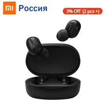 Оригинальные Xiao mi Red mi AirDots TWS mi True беспроводные bluetooth-наушники с mi c Bluetooth 5,0 ANC Handsfree Наушники управление AI