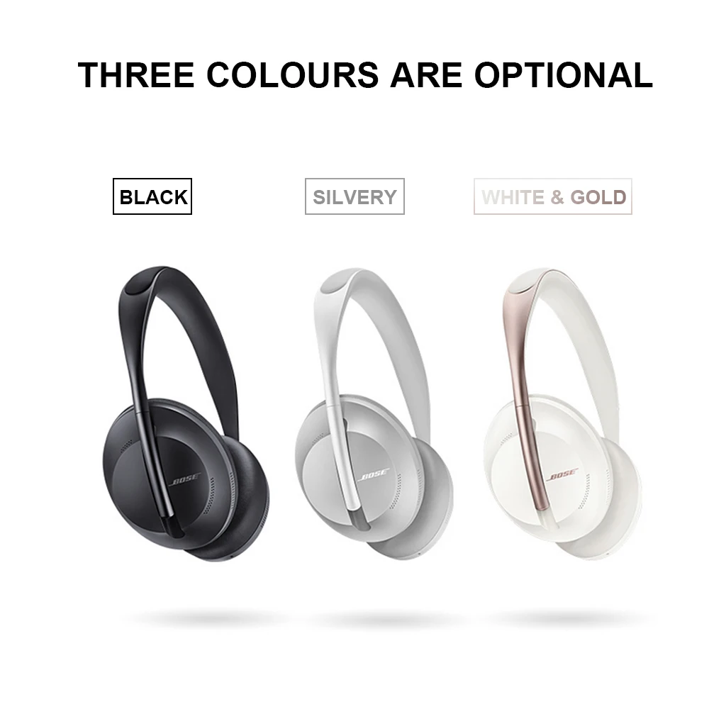 Новейшие наушники Bose, 700, наушники с шумоподавлением, Bluetooth, беспроводная гарнитура на ухо, музыка, спорт, с адаптивным микрофоном, BOSE AR