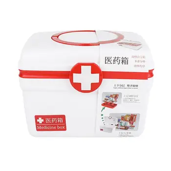 

Home Medicine Box Multi-layer Plastic Medicine Storage Box Large Capacity Medicine Container Organizer
