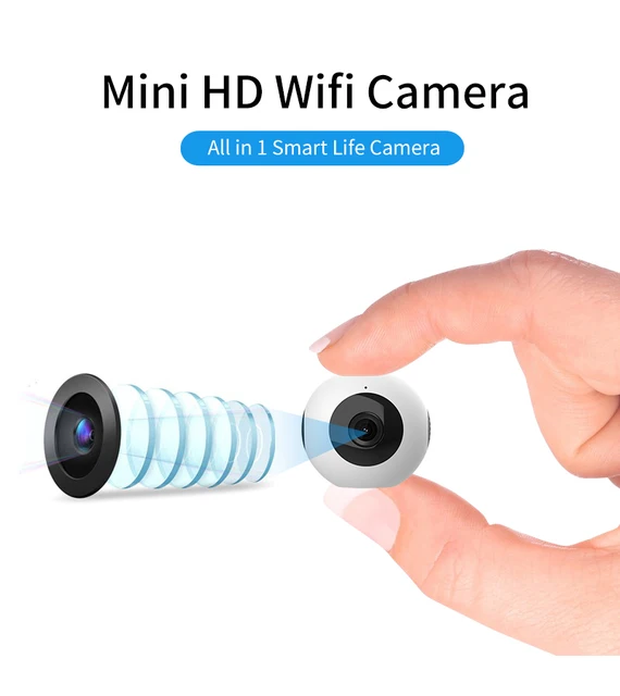 Беспроводная мини камера видеонаблюдения с wi fi и датчиком