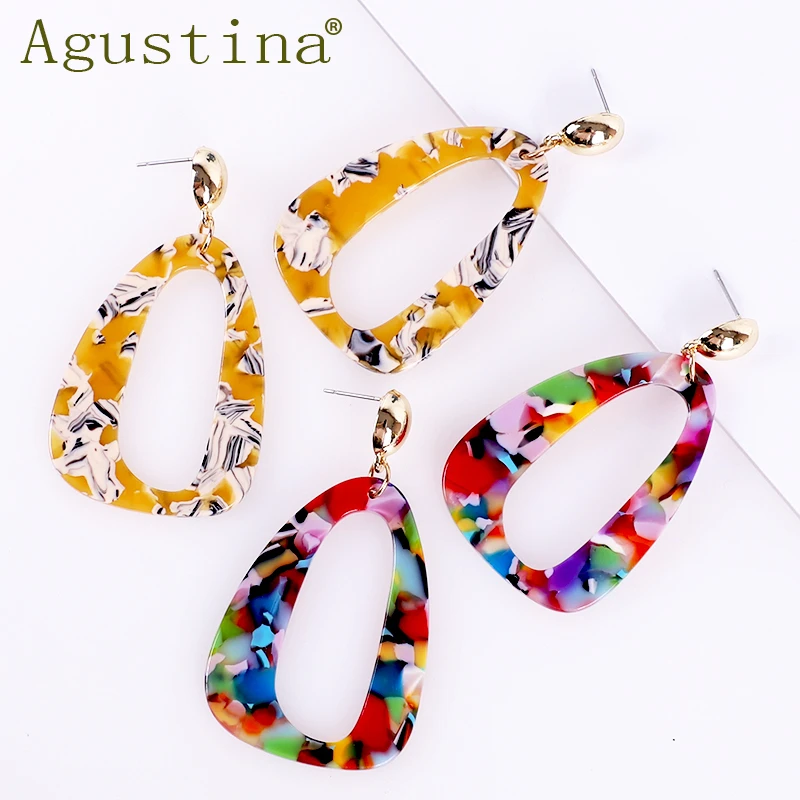 

Earrings Fashion Jewelry Women Acrylic Punk Minimalist Earings Cute Earring Dangle Christmas Boho kawaii plastic small Agustina