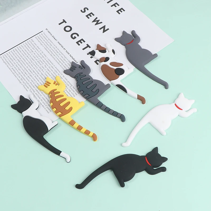 Силиконовые складные крючки с кошачьим хвостом для хранения канцелярских
