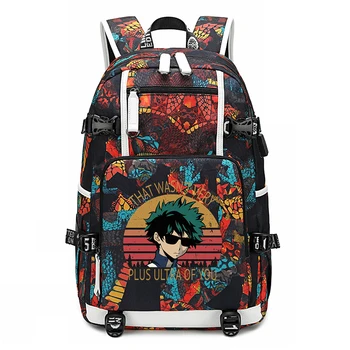 

My Hero Academia Backpack That Wasn't Very Plus Ultra of You Boku School Bags Large Latop Bagpack Szkolne Torby Plecak 18 Inch