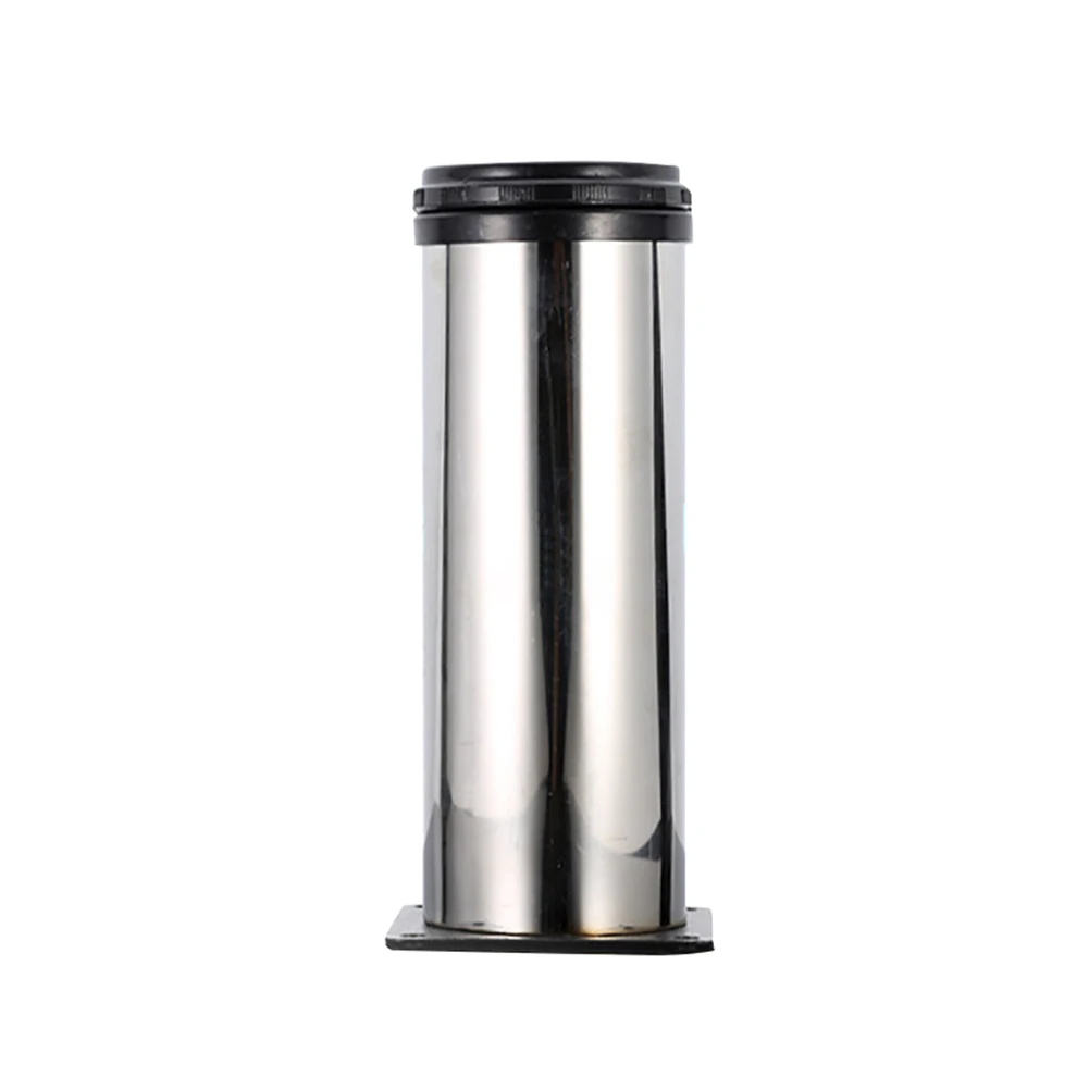 

Durable Sofa Cabinet Legs Living Room Hotel Home Hardware Adjustable DIY Anti Slip Furniture Foot Round Stainless Steel Table