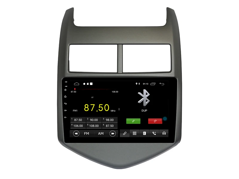 Автомобильный мультимедийный плеер 9 дюймов ips экран монитор gps магнитофон Bluetooth Android 9,0 для Chevrolet AVEO 2010- Авто Аудио