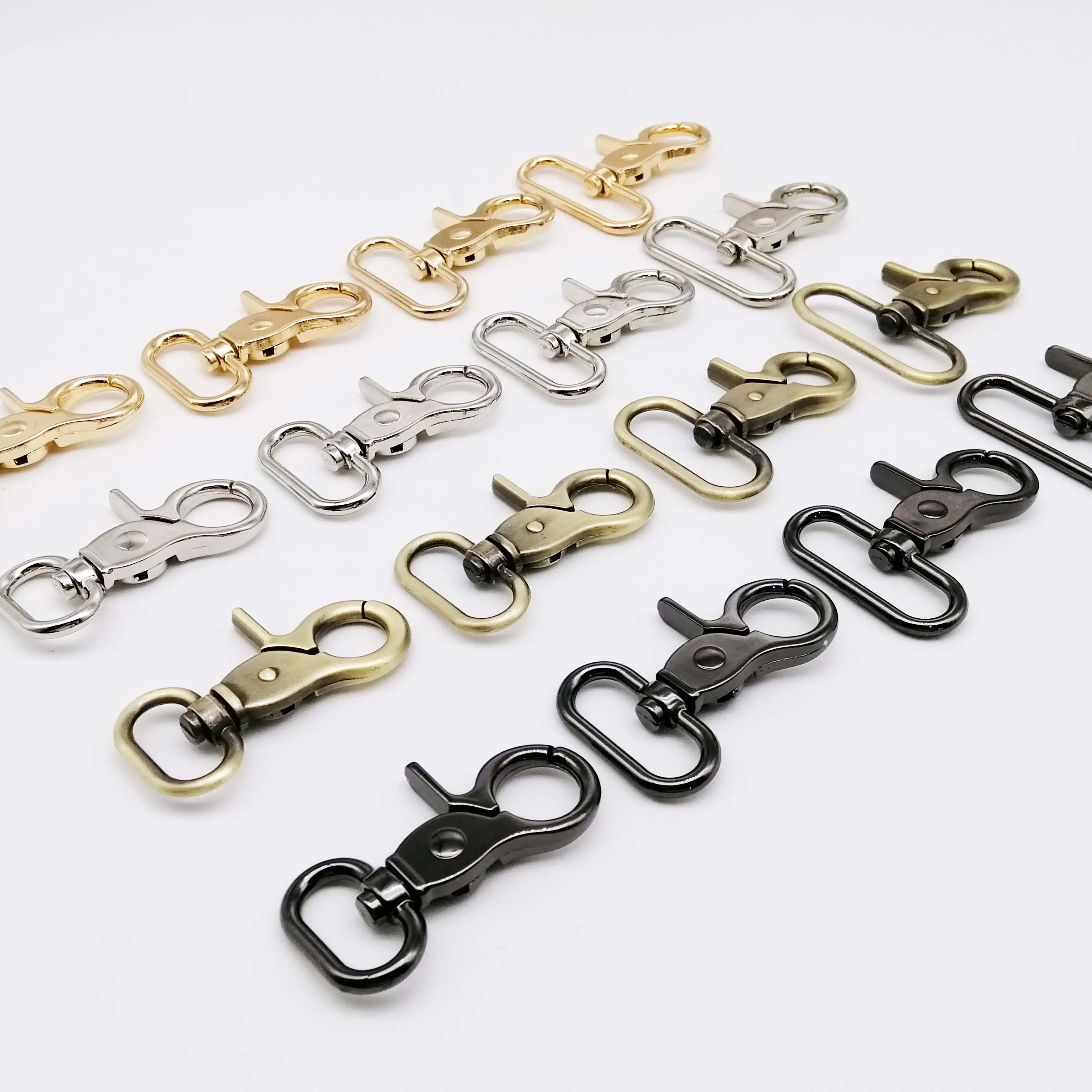 2pcs Metal Detachable Removable Swivel Leather Bag Handbag Shoulder