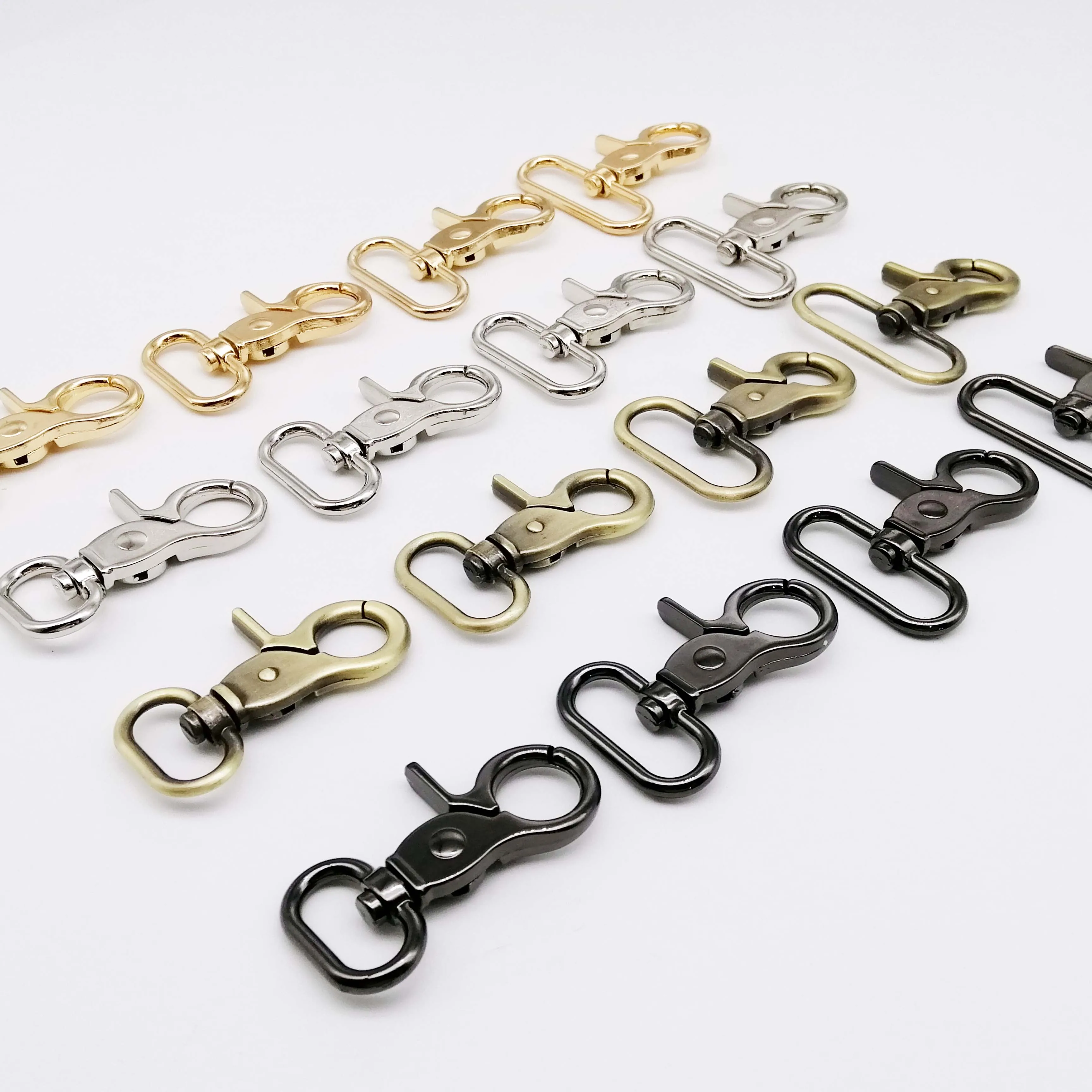 Metal Swivel Lobster Leather Bag Handbag Purse Shoulder Strap Belt Clip