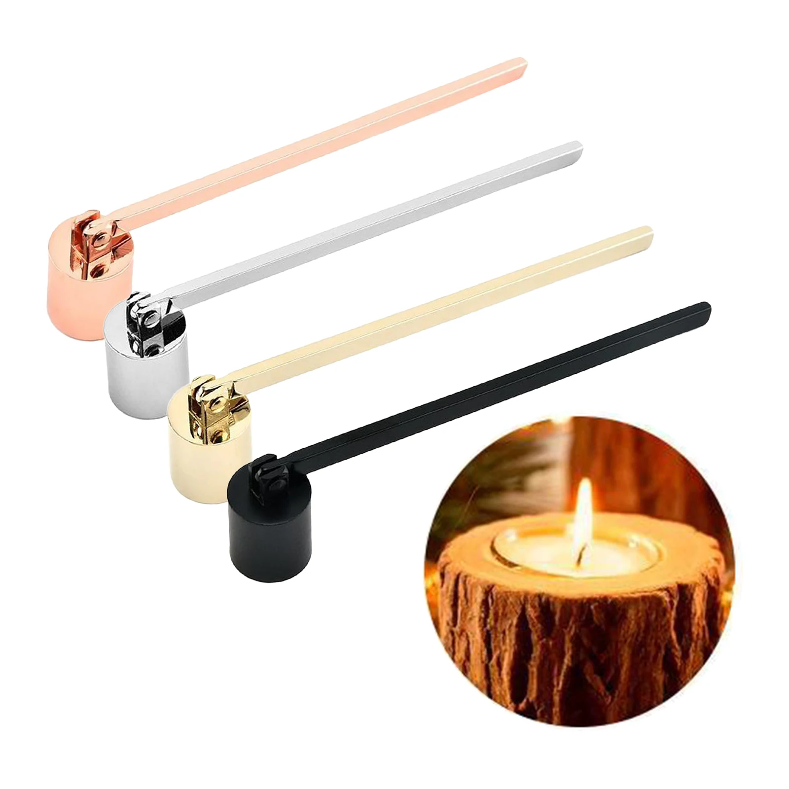 Candle Snuffer Polished Stainless Steel Candle Extinguisher Snuffer 19.3cm