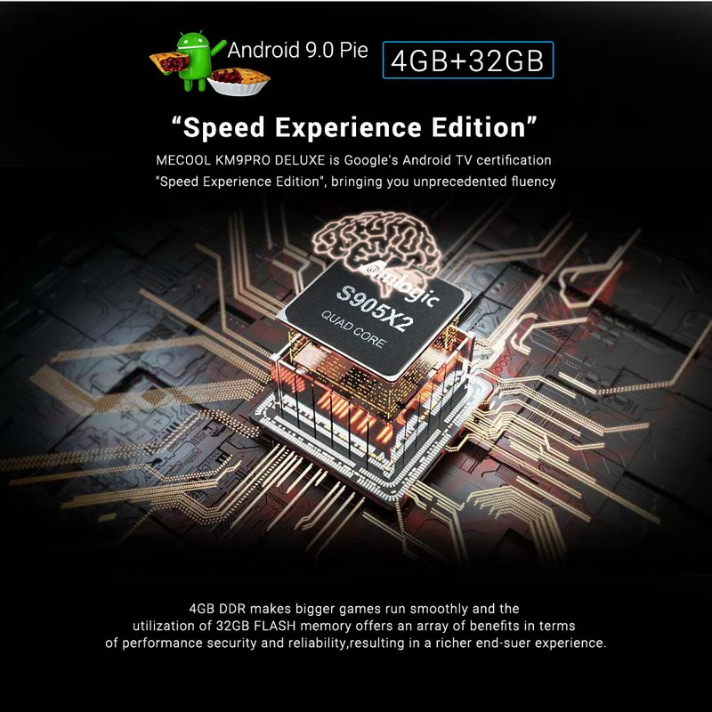 KM9 PRO Smart tv Box Android 9,0 HD 4K 2G+ 16 GB/4+ 32GB Ip tv сетевой телеприставка медиаплеер