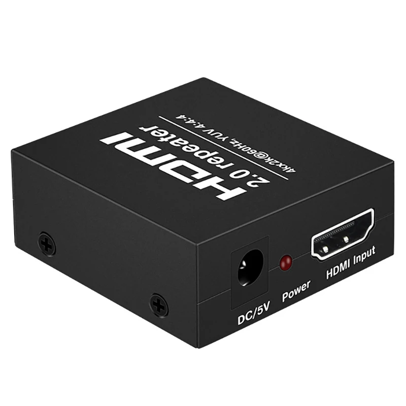 HOT 4Kx2K 2 0 HDMI Ретранслятор удлинитель 4K 60HZ 4:4:4 кабель адаптер Усилитель сигнала HDTV