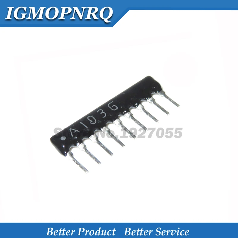 10pcs DIP exclusion Network Resistor array 9pin 100 220 330 470 510 680