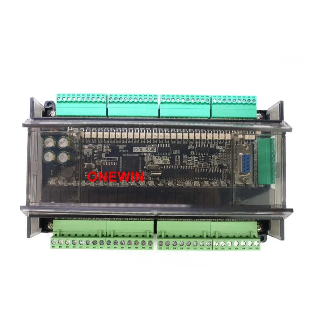 samkoon EA-043A HMI touch screen 4.3 inch and FX3U series PLC industrial control board