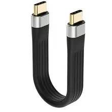 

4K USB-C 3.1 Gen 2 Cable 10G Chip Short Type C Video Sync Charger Cable PD 60W 4K Video High-speed Data Transmission