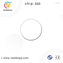 10 шт. RFID Монета карты чип S50 ПВХ клейкая Монета карты чтения и записи 125 кГц NFC тег