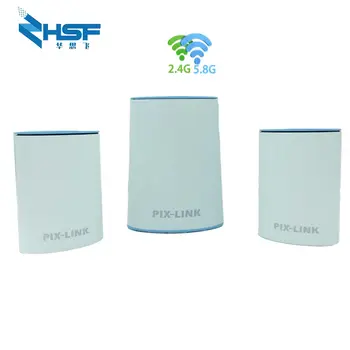 

LV-WMS01 WiFi mesh gigabit system with AC1200 2.4G / 5.8GHz WiFi wireless router, remote application management, easy to set up