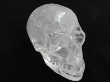 

afa880364++ 190g NATURAL SKULL CLEAR QUARTZ CRYSTAL EYE Healing 6266