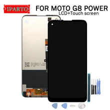 6.36 inç MOTO G8 güç LCD ekran + dokunmatik ekranlı sayısallaştırıcı grup 100% orijinal yeni LCD + dokunmatik Digitizer MOTO G8 güç