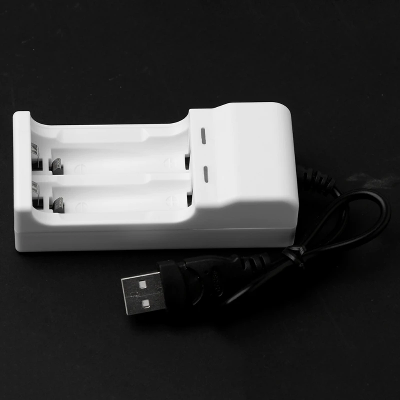 Интеллектуальное 2 слота 1,2 V USB зарядное устройство для перезаряжаемой NiMH NiCd AA AAA батареи