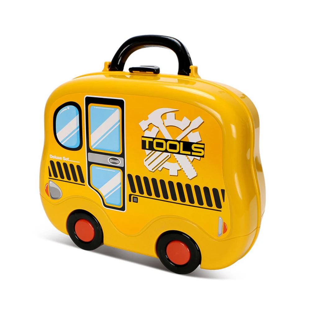 

Preschool Gifts Kids Children Educational Plastic Engineering Pretend Toys Kit Learning Portable Tool Box Colorful Imagination