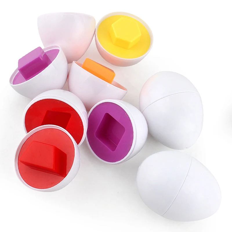 Детские игрушки в форме распознавания цвета Обучающие Развивающие игрушки 3D умные яйца популярные игрушки смешанные инструменты игры для
