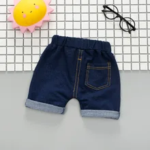 Детская летняя одежда г. Новые стильные летние штаны От 1 до 3 лет трикотажные джинсовые шорты для мальчиков верхняя одежда для малышей, модные штаны