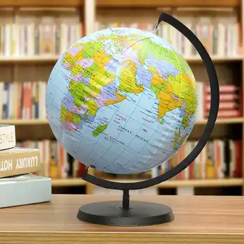 

30cm Inflatable Globe World Earth Ocean Map Ball Geography Learning Educational Beach Ball Kids Geography Educational Supplies
