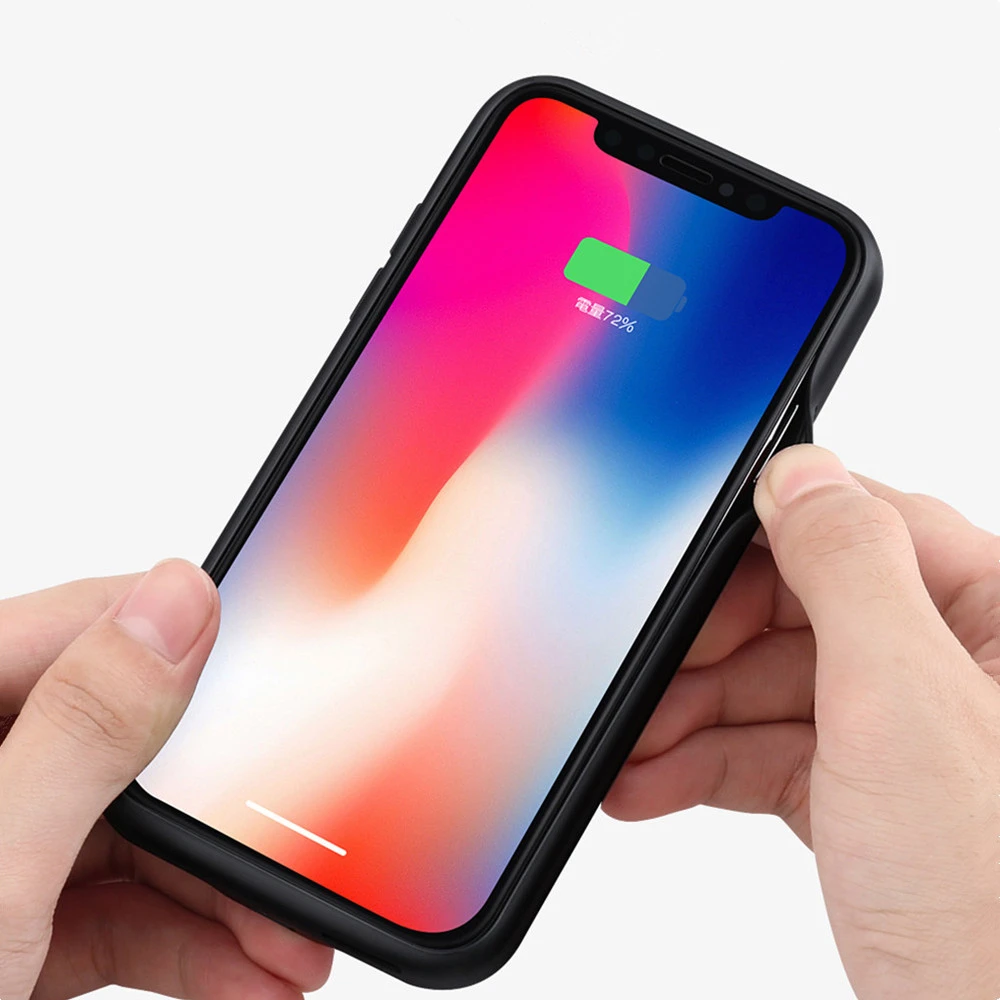 Внешний аккумулятор power Bank для iPhone 8, 7 Plus, 6, 6S Plus, чехол для батареи, кожаный чехол для iPhone X, XS, iPhone 7, 8, 6, 6 S, чехол для питания
