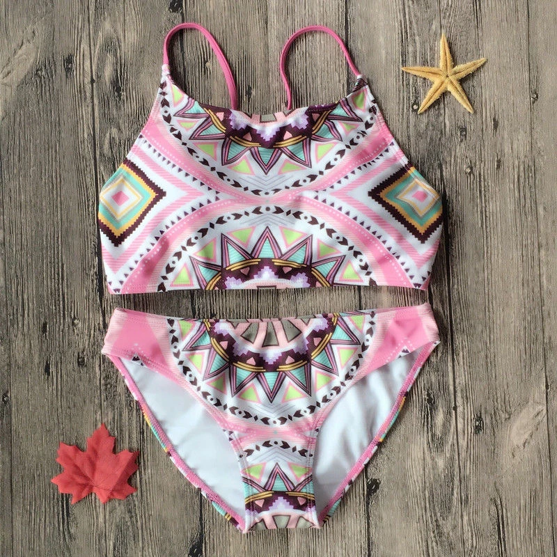 Swimwear Women Padded Bikini Brazilian Swimsuit Set High Neck Bikini Set Bathing Suit Maillot De Bain Femme Swimsuit