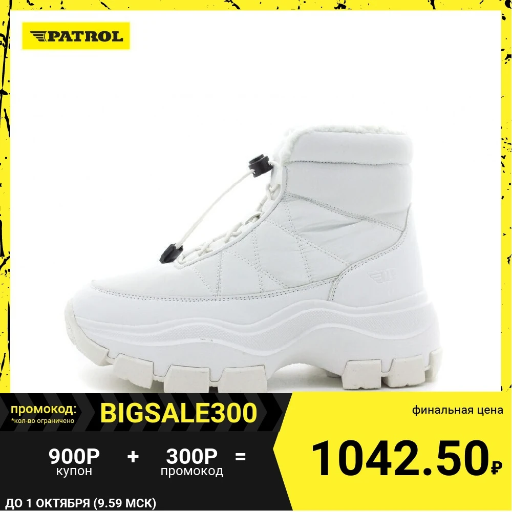 Женская обувь PATROL ботинки осень зима текстиль/искусственная кожа цвет белый