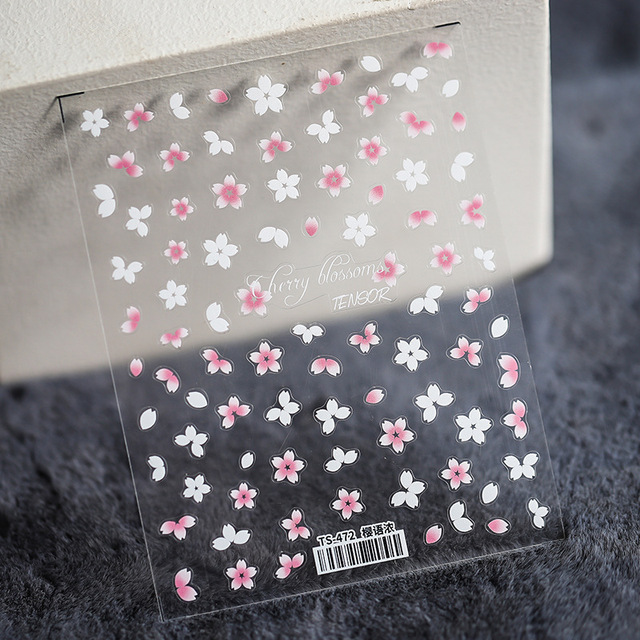 5D Nail Art Sticker Thin Transparent Adhesive Nail Sticker Nail Jewelry