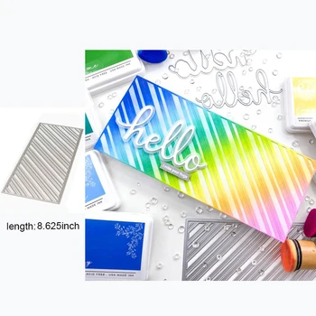 

Background Slim Essentials Rectangle stripes Metal Cutting Dies For Christmas Card DIY Scrapbooking Cards Making