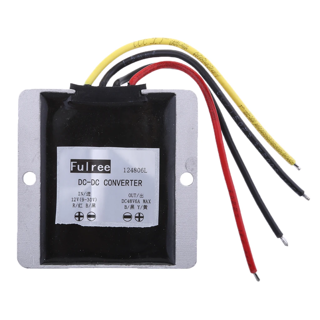 Waterproof DC/DC 48V/6A Step Down to 12V/24V Voltage Buck Converter Regulator Transformer Power Supply for Car Truck Vehicle