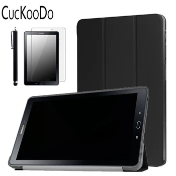 

CucKooDo Slim Fit Premium Leather Folio Stand Cover with Auto Sleep / Wake for Galaxy Tab A 10.1 Inch P580 +Stylus +Screen Film