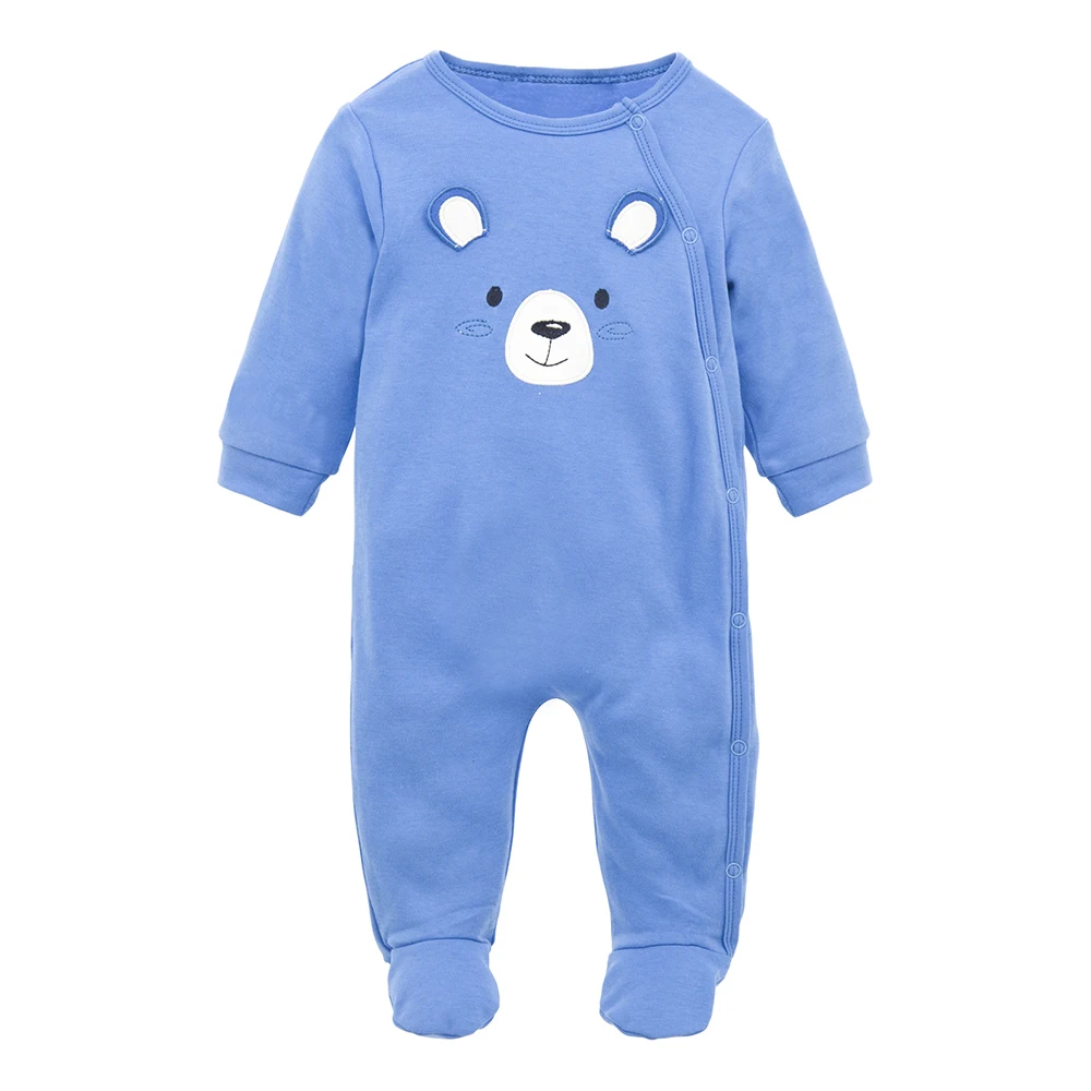 Зимняя одежда для малышей; хлопковые комбинезоны с героями мультфильмов для новорожденных девочек и мальчиков; теплые пижамы с длинными рукавами для малышей; Roupa De Bebes - Цвет: PY1140
