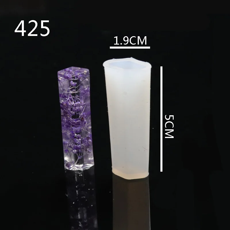 QIAOQIAO DIY1pcs Жидкая силиконовая форма для DIY uv expoxy кулон из смолы ожерелье lanugo Плесень Смола формы набор ювелирных изделий Инструменты - Цвет: MJ425