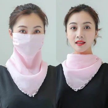 

Sunproof Breathable Mask Anti-bacterial Dust Masks Soft Outdoor Mouth Mask Dustproof Mask Floral Print UV Protective Mask Scarf