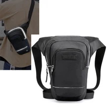 Motorcycle Rider Reflective Drop Leg Bag for Men Travel Messenger Cross Body Hip Thigh Bags Male Nylon Belt Waist Fanny Pack New