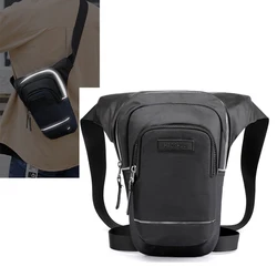 Motorcycle Rider Reflective Drop Leg Bag for Men Travel Messenger Cross Body Hip Thigh Bags Male Nylon Belt Waist Fanny Pack New