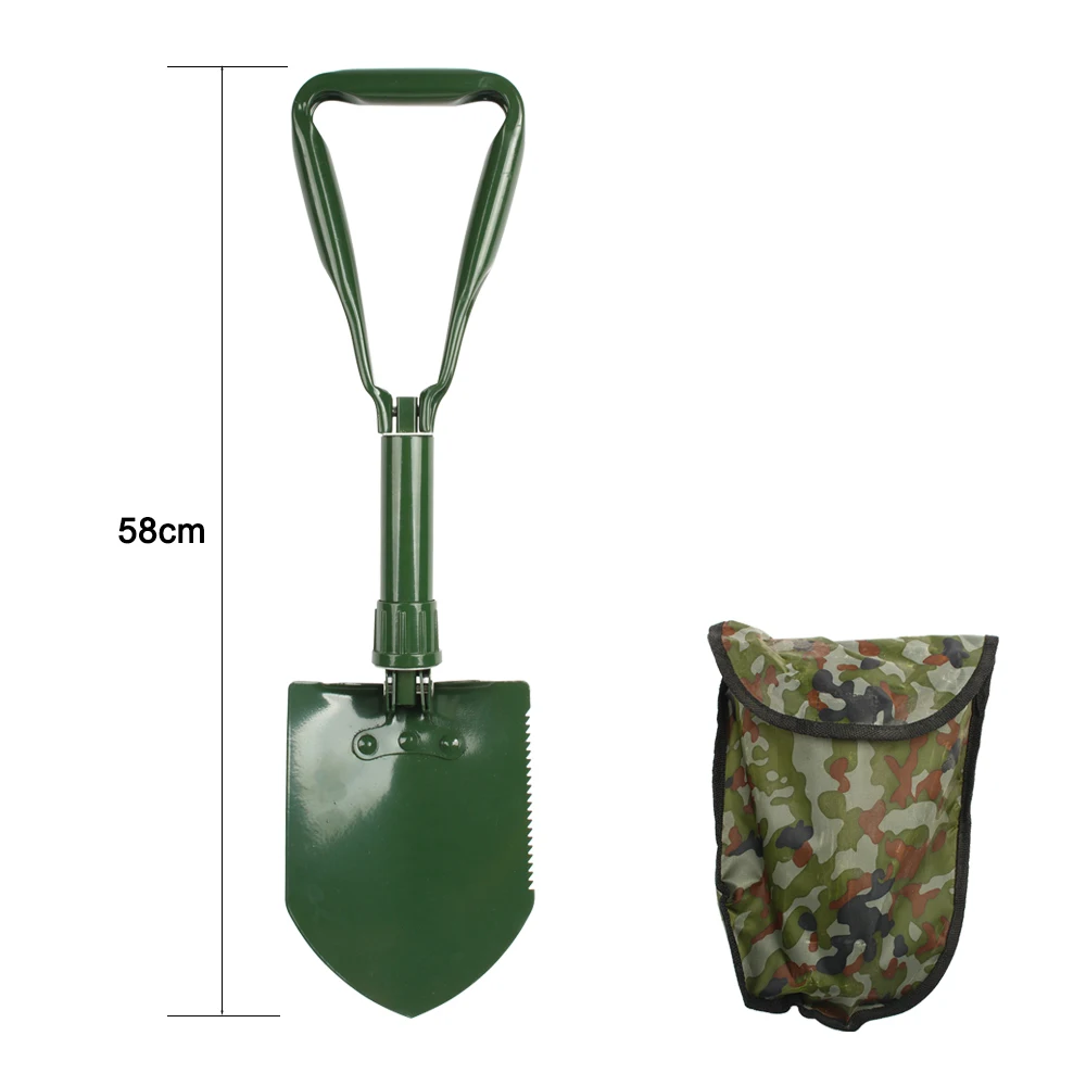 Emergency Pack Military Portable Fold Shovel Survival Spade Trowel Dibble Pick 