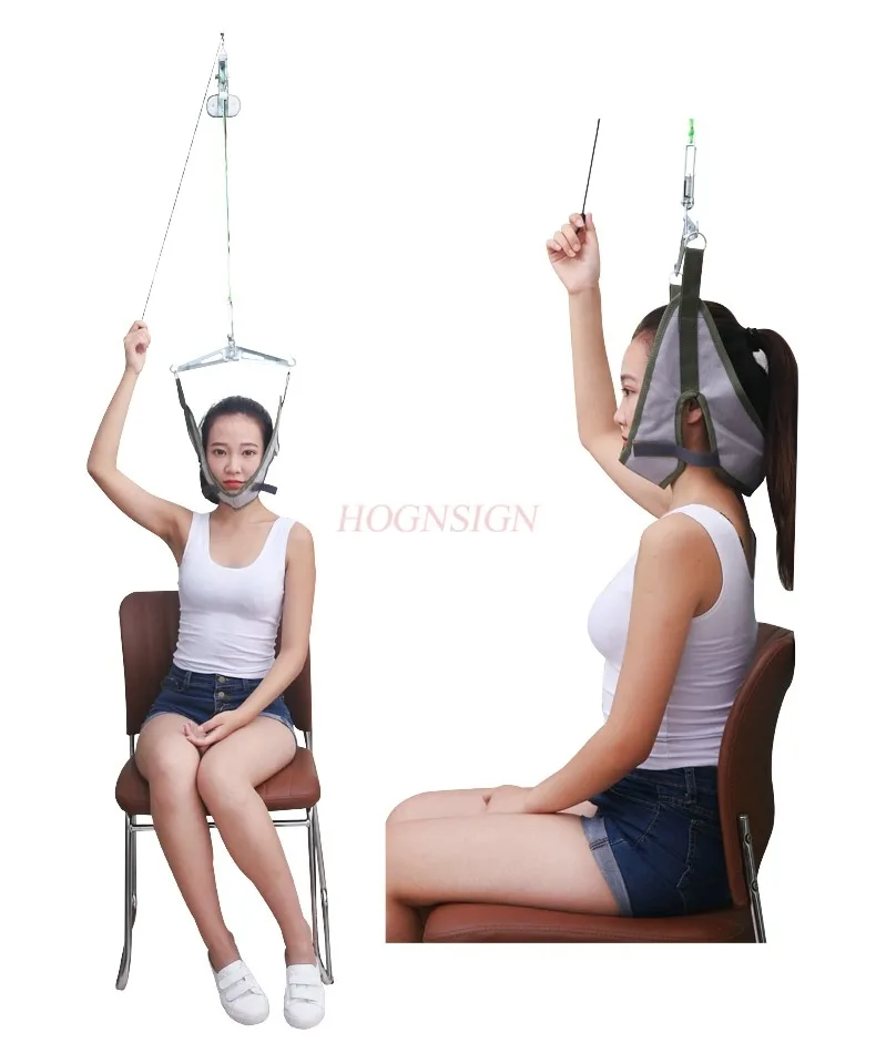 Door suspension cervical traction frame hanging cervical vertebra tractor chair home spondylosis treatment stretcher