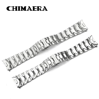 

CHIMAERA 316L Stainless Steel Watch Band 24mm Silver Double Push Clasp For Panerai Luminor PAM441 111 Watch Strap