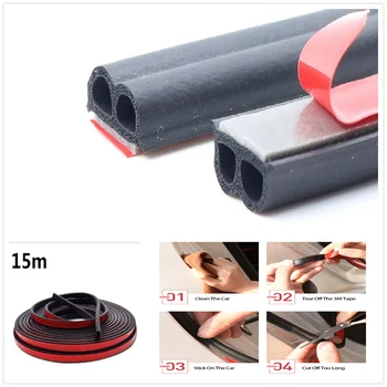 

CAR 10m Door Seal Strip B Type Rubber Sound Noise plastic Insulation for Audi I Ah Ah A8 A3 A4 A6 A5 Q7 R A3 3-Door