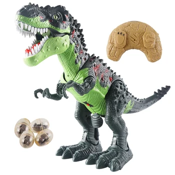 

RC Dinosaur Tyrannosaurus Animal Sounds Dinobot Electric Walking Animals Toy Music Light Spray Toys