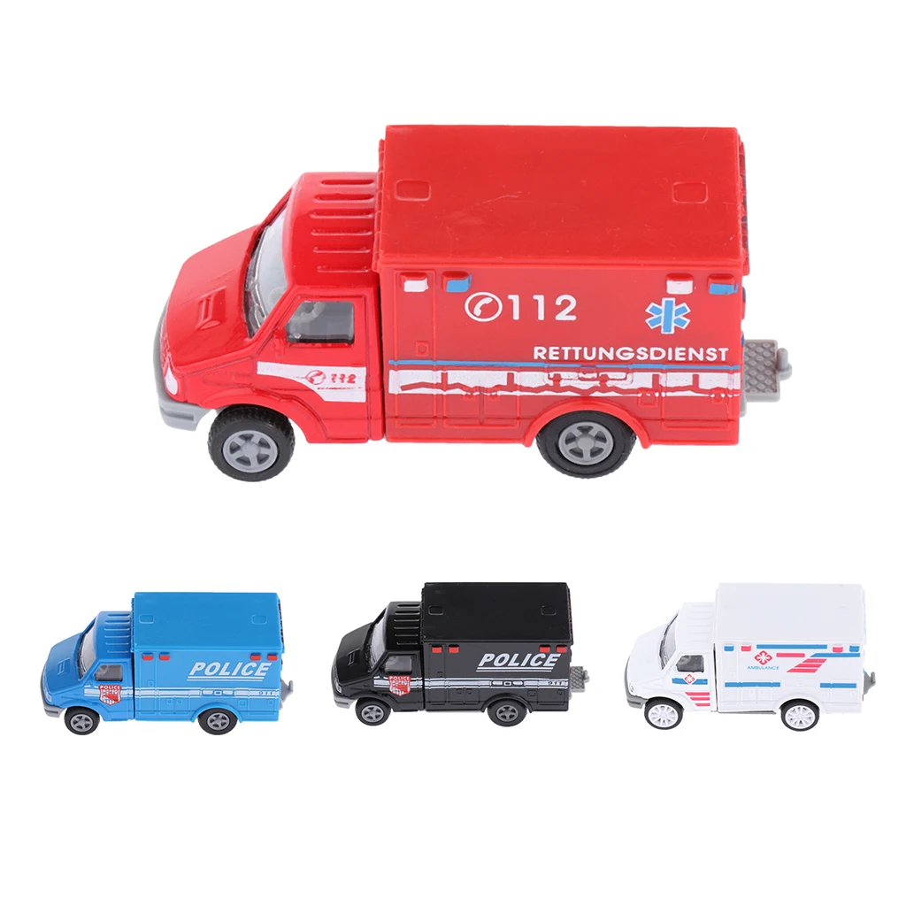 1/72 RC Police Vehicle Remote Control RC Toys, Pull Back Cars, Construction Toy Cars, Push & Go Heavy Duty Plastic Vehicle Toy
