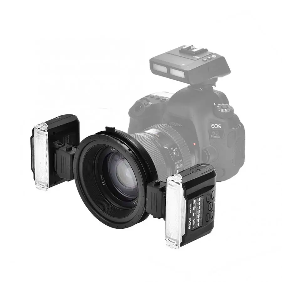 

New Meike MK-MT24 Wireless Dual Flash Speedlite Trigger Macro Photography for Nikon Camera Dual Flash Speedlite Trigger