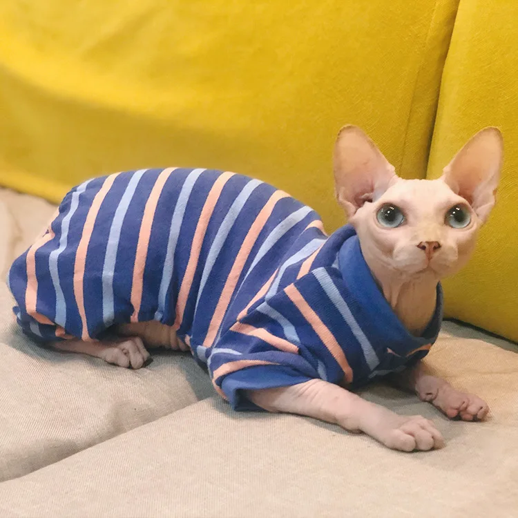 Комбинезон для животных Кошки Одежда - Цвет: Blue